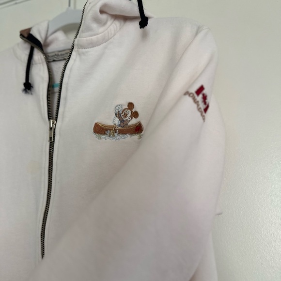 VTG Donaldson Disney Women Sz:S Embroidered Canada Mickey Mouse Full Zip Hoodie. - Picture 13 of 16
